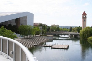 Roof Deck view at the Spokane Convention Center